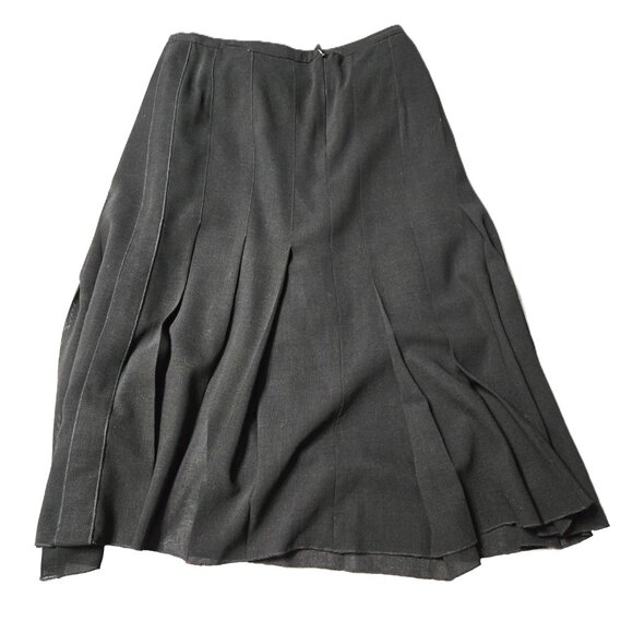 Karl Lagerfeld Size 14 Womens Black Pleated Skirt - Picture 3 of 5